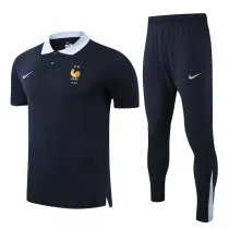 2025-26 France Royal blue Polo Tracksuit