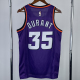 2022-23 SUNS DURANT #35 Purple Retro Top Quality Hot Pressing NBA Jersey