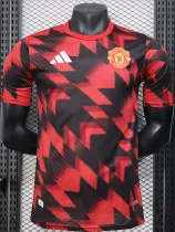 2025-26 Man Utd Red Black Player Version Training shirts