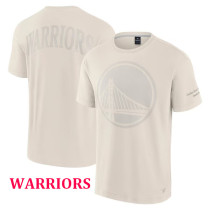 2024-25 WARRIORS Milky White High Quality Casual T-Shirt