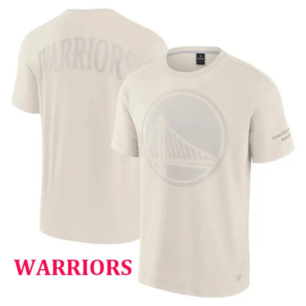 2024-25 WARRIORS Milky White High Quality Casual T-Shirt