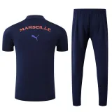 2025-26 Marseille Royal blue Polo Tracksuit