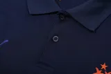 2025-26 Marseille Royal blue Polo Tracksuit
