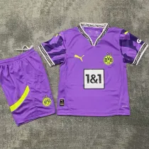 2024-25 Dortmund Purple Special Edition Kids Soccer Jersey