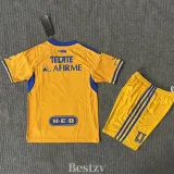 2025-26 Tigres UANL Home Kids Soccer Jersey