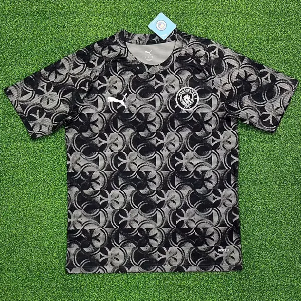 2025-26 Man City Grey Black Training shirts