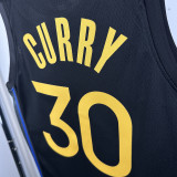 2024-25 WARRIORS CURRY #30 Black Top Quality Hot Pressing NBA Jersey (Trapeze Edition) 飞人版