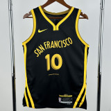 2023-24 WARRIORS BUTLERIII #10 Black City Edition Top Quality Hot Pressing NBA Jersey (V领)