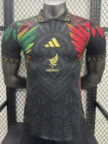 2025-26 Mexico Special Edition Green Black Player Version Soccer Jersey