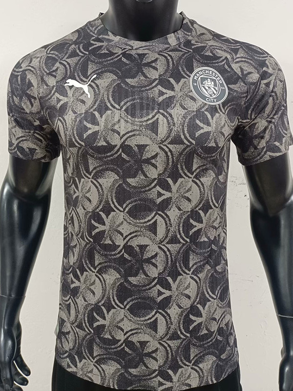 2025-26 Man City Grey Black Player Version Training shirts