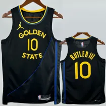 2024-25 WARRIORS BUTLERIII #10 Black Top Quality Hot Pressing NBA Jersey (Trapeze Edition) 飞人版