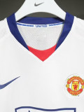 2008-2009 Man Utd Away Player Version 长袖球员 Long Sleeve Retro Soccer Jersey