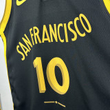 2023-24 WARRIORS BUTLERIII #10 Black City Edition Top Quality Hot Pressing NBA Jersey (V领)