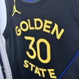 2024-25 WARRIORS CURRY #30 Black Top Quality Hot Pressing NBA Jersey (Trapeze Edition) 飞人版