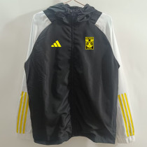 2024-25 Tigres UANL Black Windbreaker (黄边)
