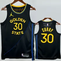 2024-25 WARRIORS CURRY #30 Black Top Quality Hot Pressing NBA Jersey (Trapeze Edition) 飞人版