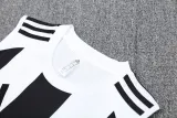 2025 AD White black Tank top and shorts suit