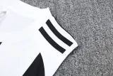 2025 AD White black Tank top and shorts suit