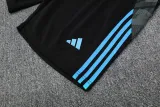 2025 AD White blue Tank top and shorts suit