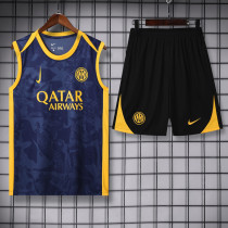 2025-26 INT Royal blue Tank top and shorts suit