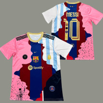 2025-26 MESSI #10 Special Edition Fans Soccer Jersey *右粉色