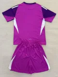 2025-26 RMA Purple GoalKeeper Kids Soccer Jersey