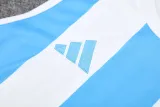 2025 AD White blue Tank top and shorts suit