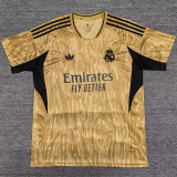 2025-26 RMA Gold Special Edition Fans Training Shirts (三叶草)