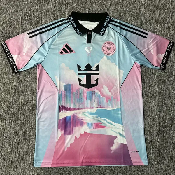 2025-26 Inter Miami Pink Blue Special Edition Fans Soccer Jersey
