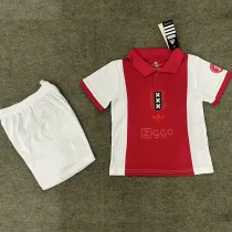 2025 Ajax 125th Anniversary Kids Soccer Jersey 左袖带章