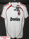 2006-2007 ACM Away Player Version 球员 Retro Soccer Jersey