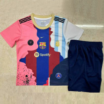 2025-26 MESSI #10 Special Edition Kids Soccer Jersey *右粉色