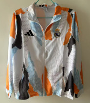 2025-26 RMA White Blue Windbreaker #刺绣