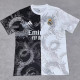 2025-26 RMA White Black Special Edition Fans Training Shirts (龙纹)