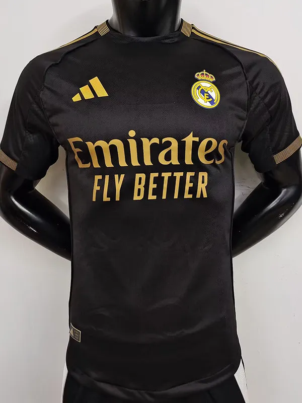 2025-26 RMA Black Special Edition Player Version Training Shirts