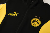 2025-26 Dortmund Black Yellow Jacket Tracksuit #01