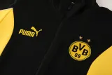 2025-26 Dortmund Black Yellow Jacket Tracksuit #01