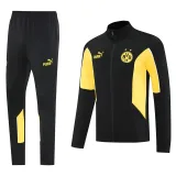 2025-26 Dortmund Black Yellow Jacket Tracksuit #01