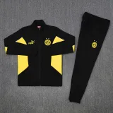 2025-26 Dortmund Black Yellow Jacket Tracksuit #01
