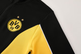 2025-26 Dortmund Black Yellow Jacket Tracksuit #01