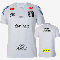 2025-26 Santos FC Home Prints Sponsor Fans Soccer Jersey