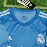 2025-26 RMA Blue GoalKeeper Kids Soccer Jersey