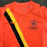2025-26 Man City Orange 1:1 Fans Soccer Jersey