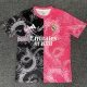 2025-26 RMA Pink Black Special Edition Fans Training Shirts *粉龙纹