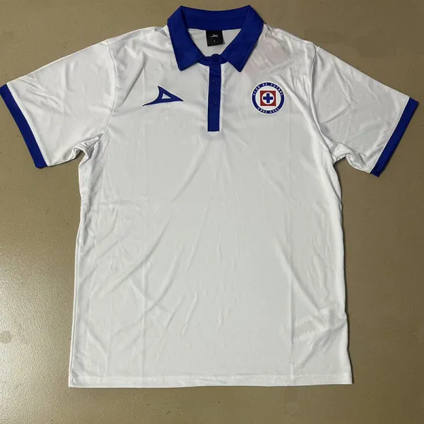 2025-26 Cruz Azul White Polo Short Sleeve