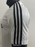 2025 AD Casual White Player Version Training shirts (三叶草)
