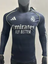 2025-26 RMA Away Long Sleeve Player Version Soccer Jersey (长袖球员)