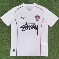 2025-26 Portugal White T-Shirt Print Personalized AD
