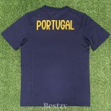 2025-26 Portugal Royal Blue T-Shirt Print Personalized AD