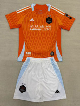 2025-26 Houston Dynamo Home Kids Soccer Jersey (带章)